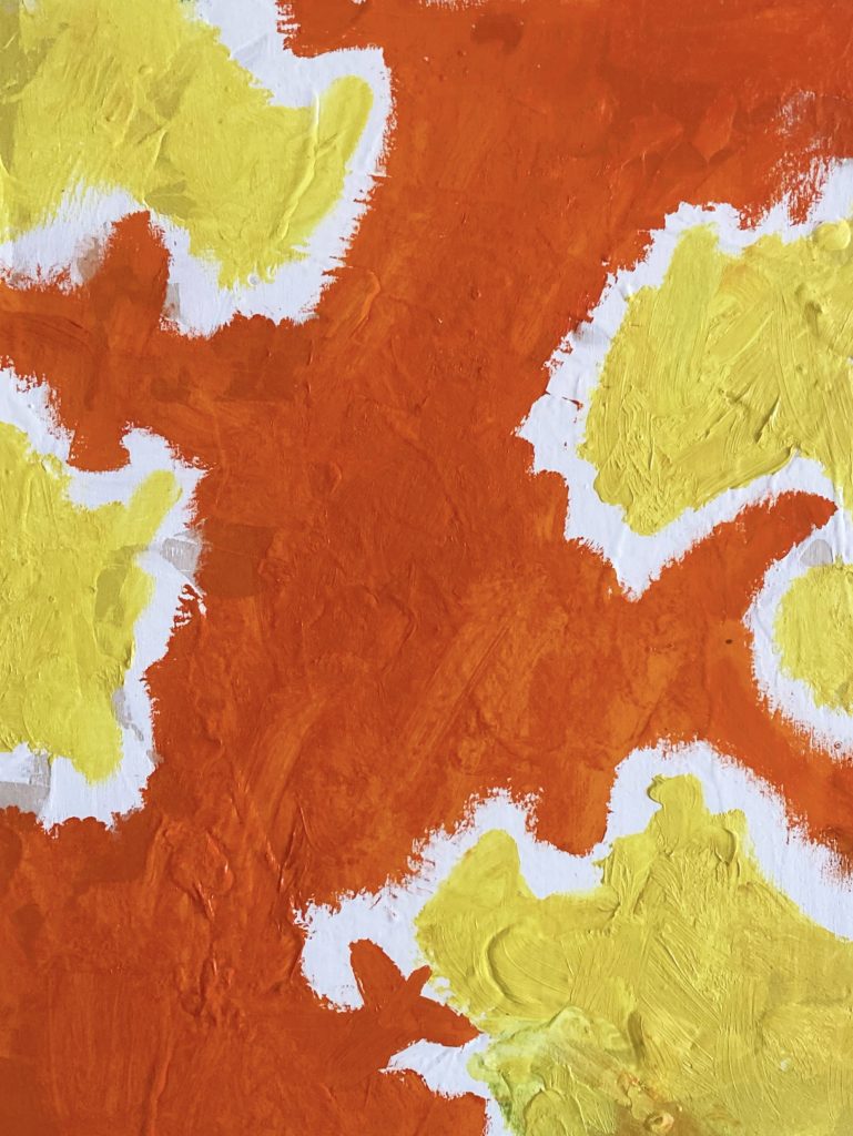 Orange and yellow