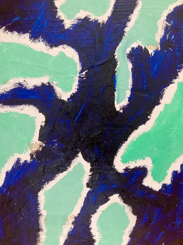 Blue and green